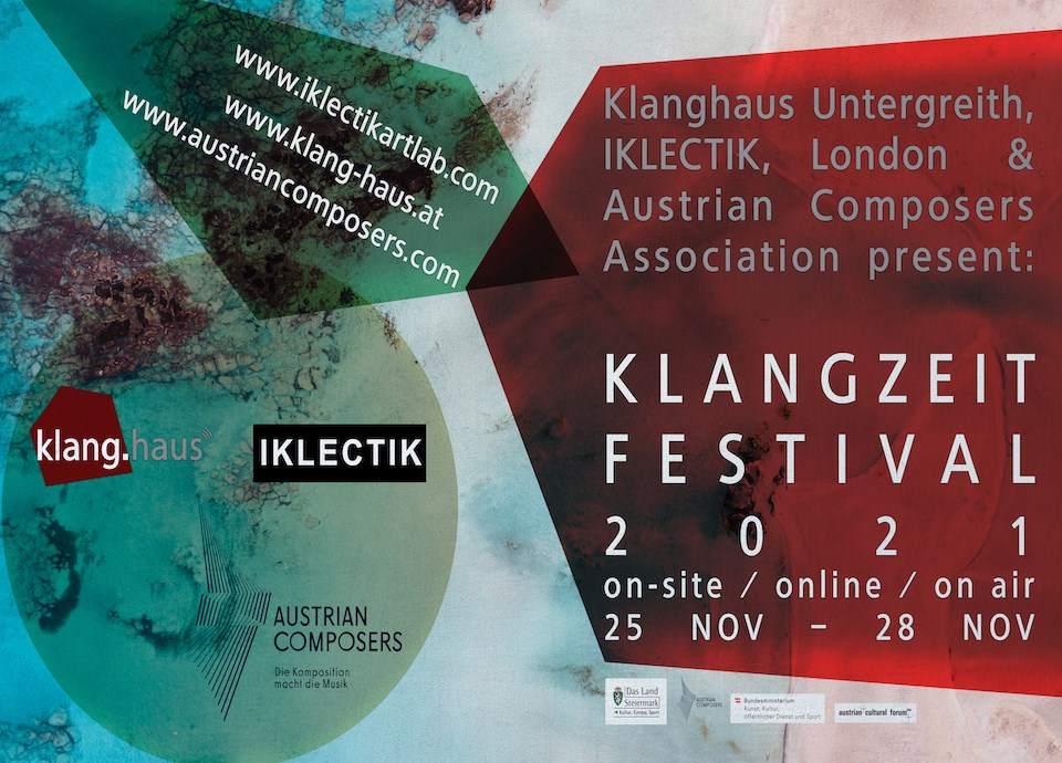 Klangzeit Festival 2021 - フライヤー表