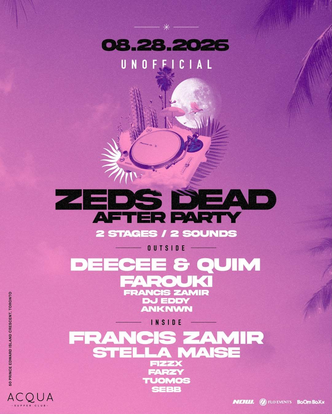 ZEDS DEAD AFTER PARTY (UNOFFICIAL) at Acqua Supper Club, Toronto