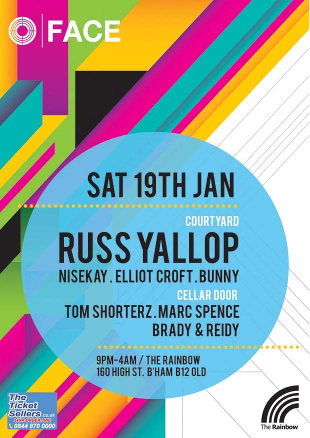 Face presents Russ Yallop - フライヤー表