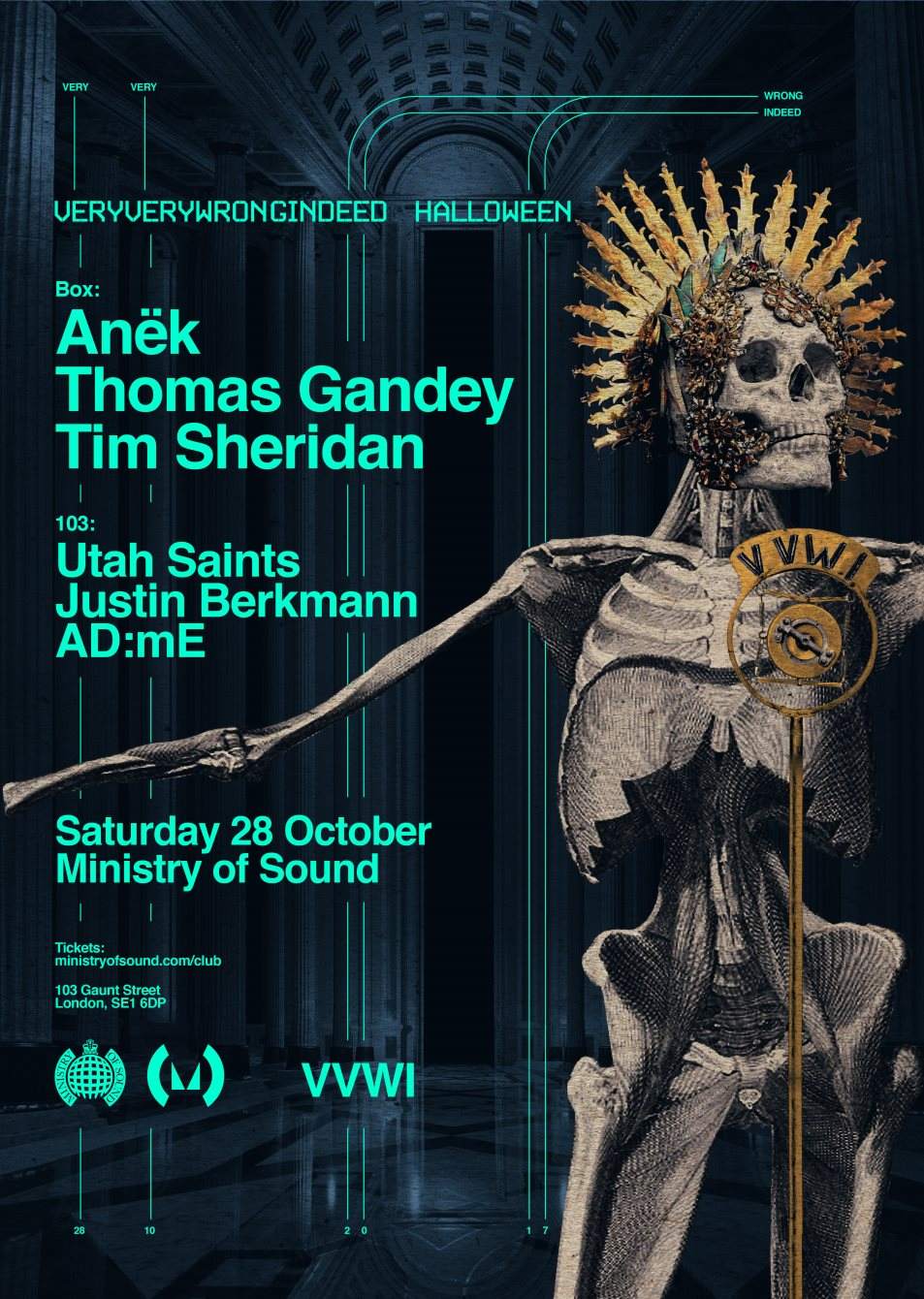 Ministry Of Sound Halloween x Veryverywrongindeed - Página frontal