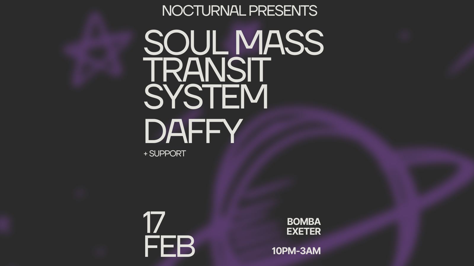 NOCTURNAL presents: Soul Mass Transit System - Página frontal