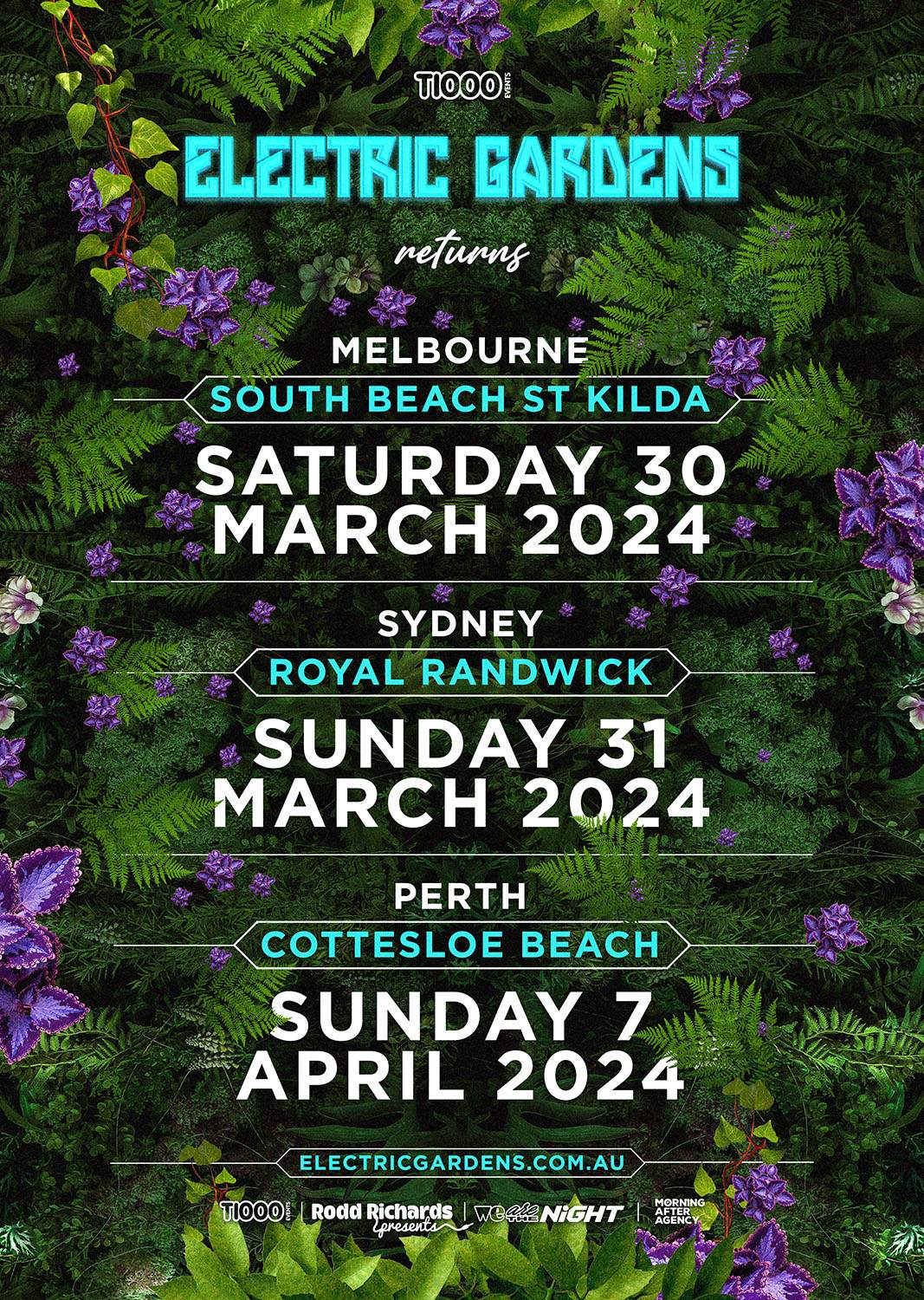 Electric Gardens Music Festival Returns in 2024 - フライヤー表