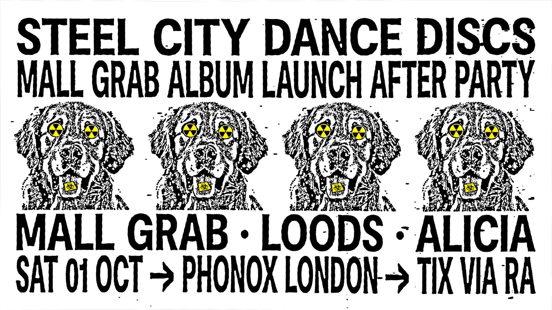 Steel City Dance Discs [S.C.D.D] with Mall Grab, Loods, Alicia (Album Launch Afters) - フライヤー表