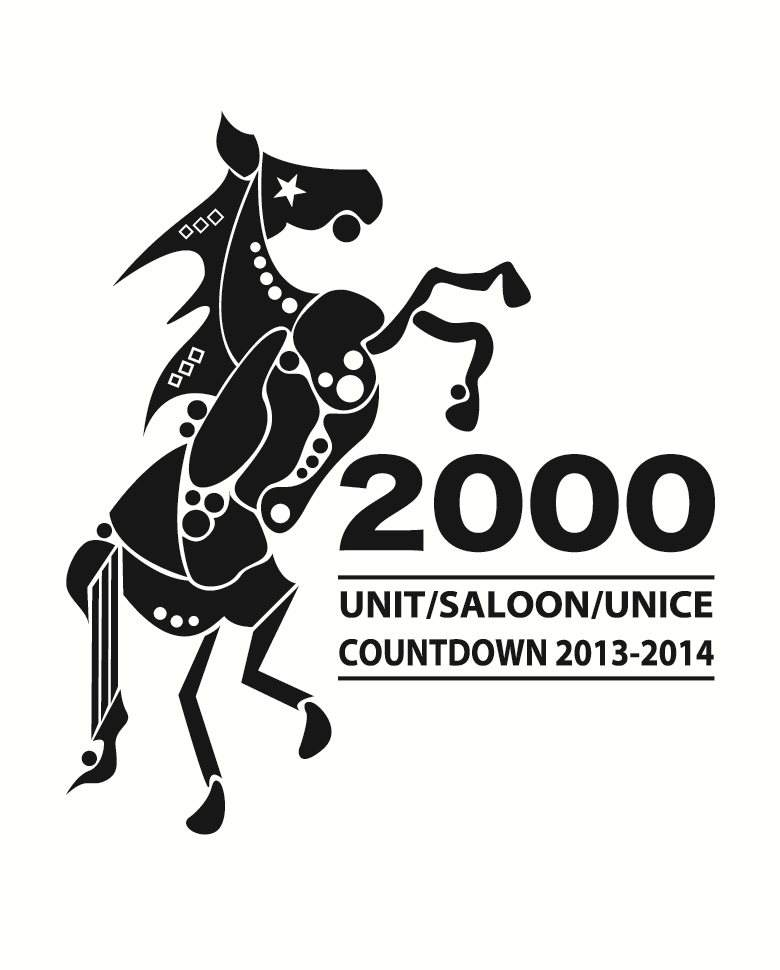 "2000" Unit/Saloon/Unice New Year's Countdown Party 2013-2014 - フライヤー表