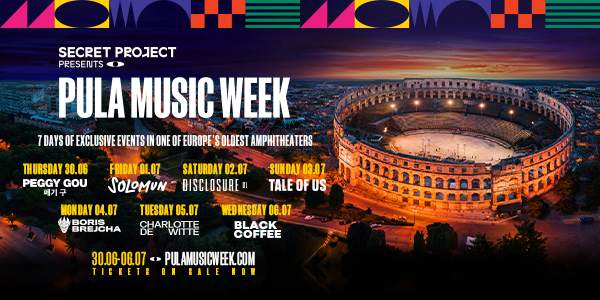 Pula Music Week - Black Coffee + support - Página trasera