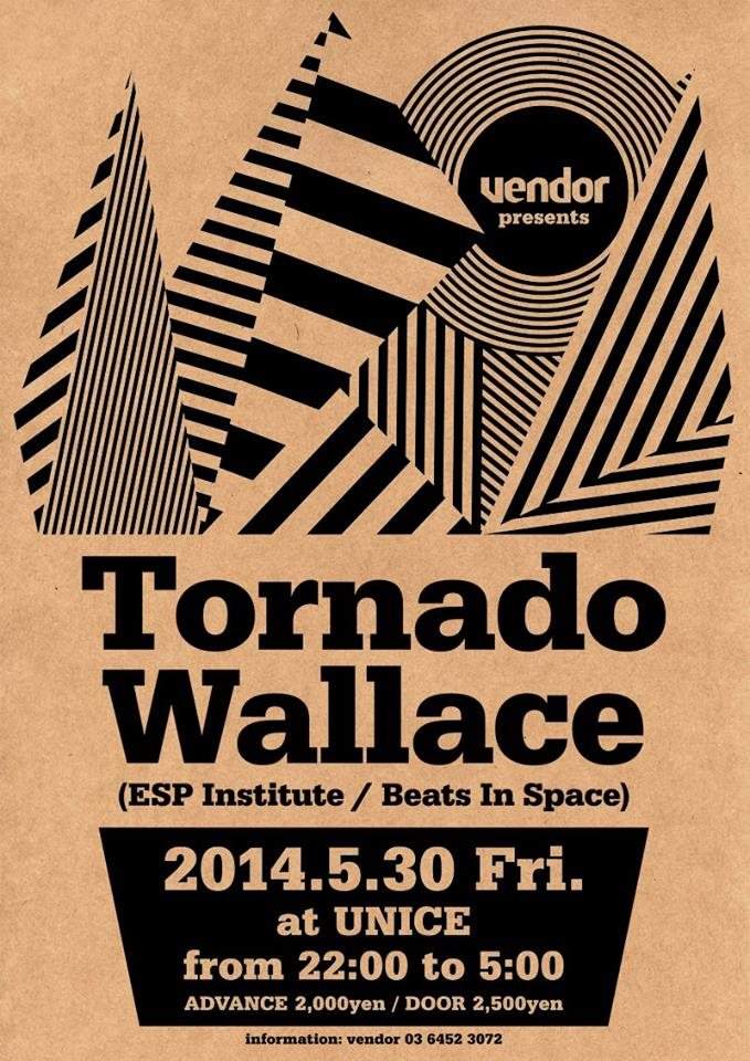 Vendor presents Tornado Wallace - フライヤー表