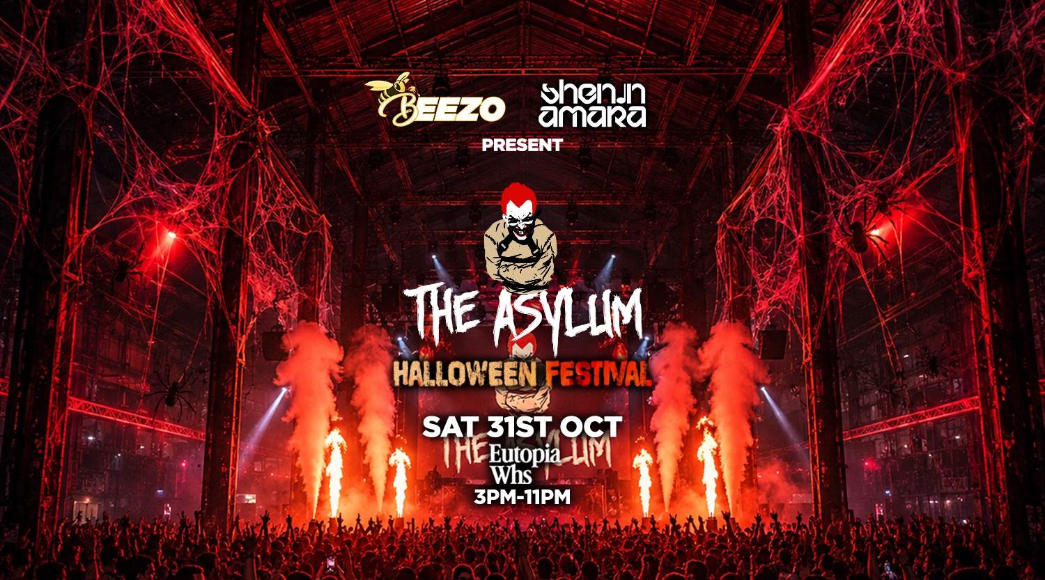 The Asylum Halloween Indoor Festival at Eutopia Warehouse, London · Tickets