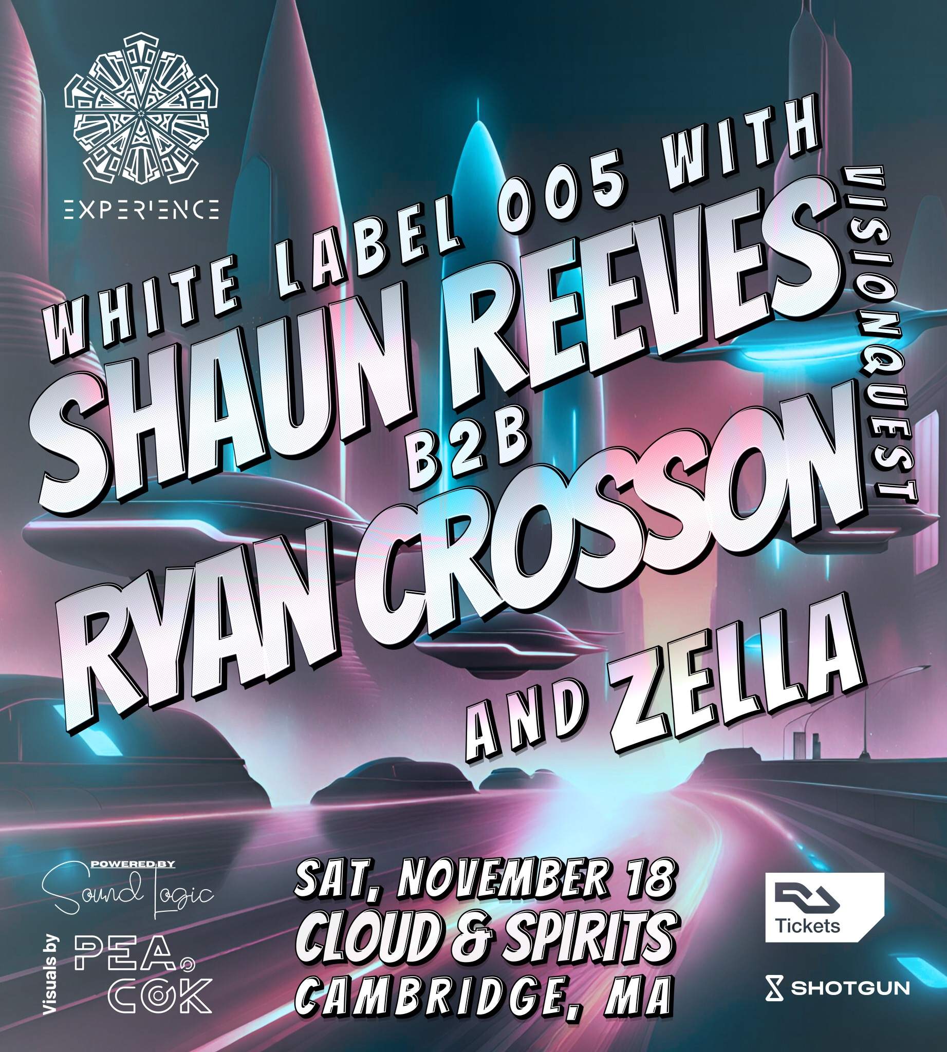 White Label x Experience + Shaun Reeves - Página frontal