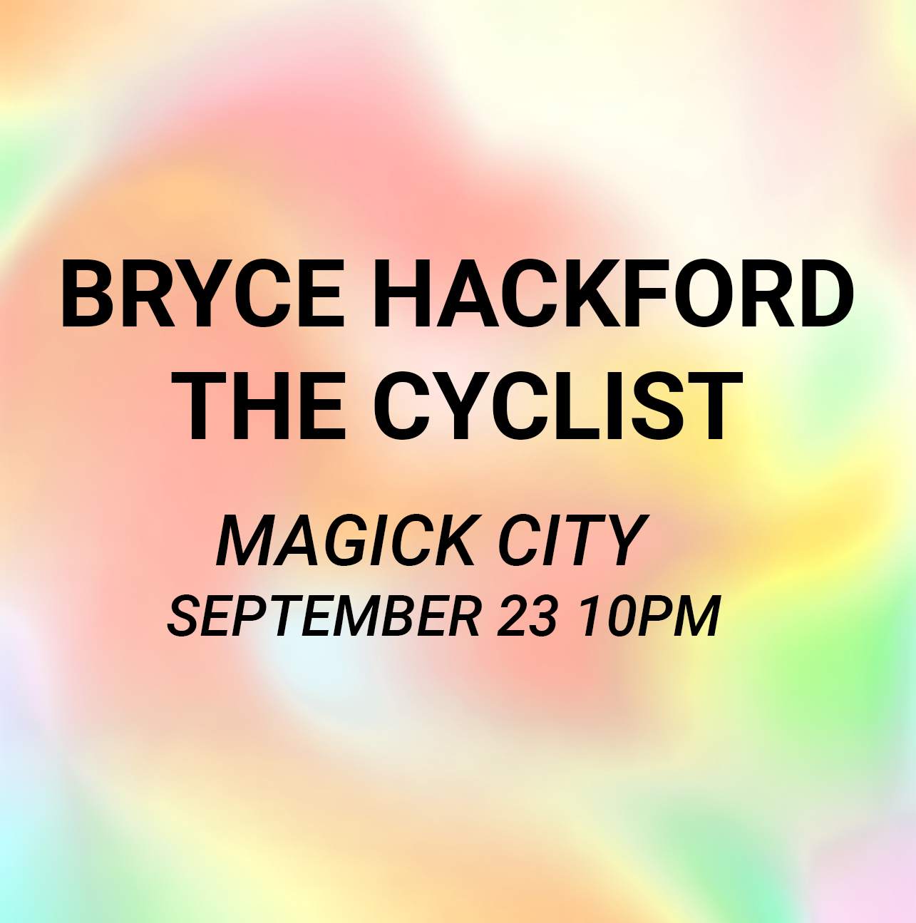 Bryce Hackford x The Cyclist - Página frontal