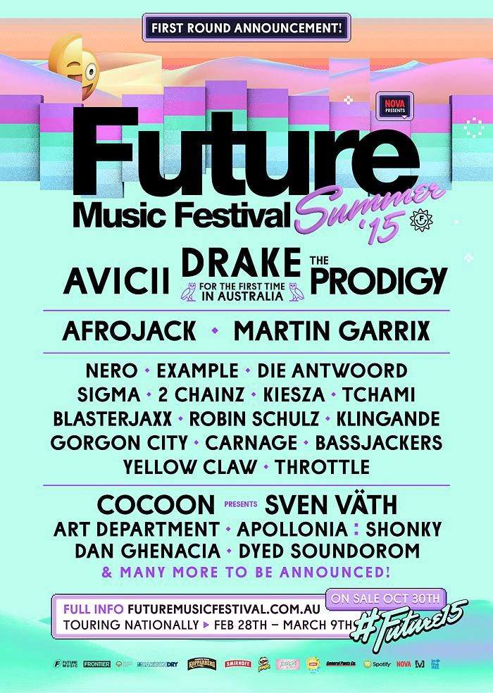 Future Music Festival 2015 - フライヤー表