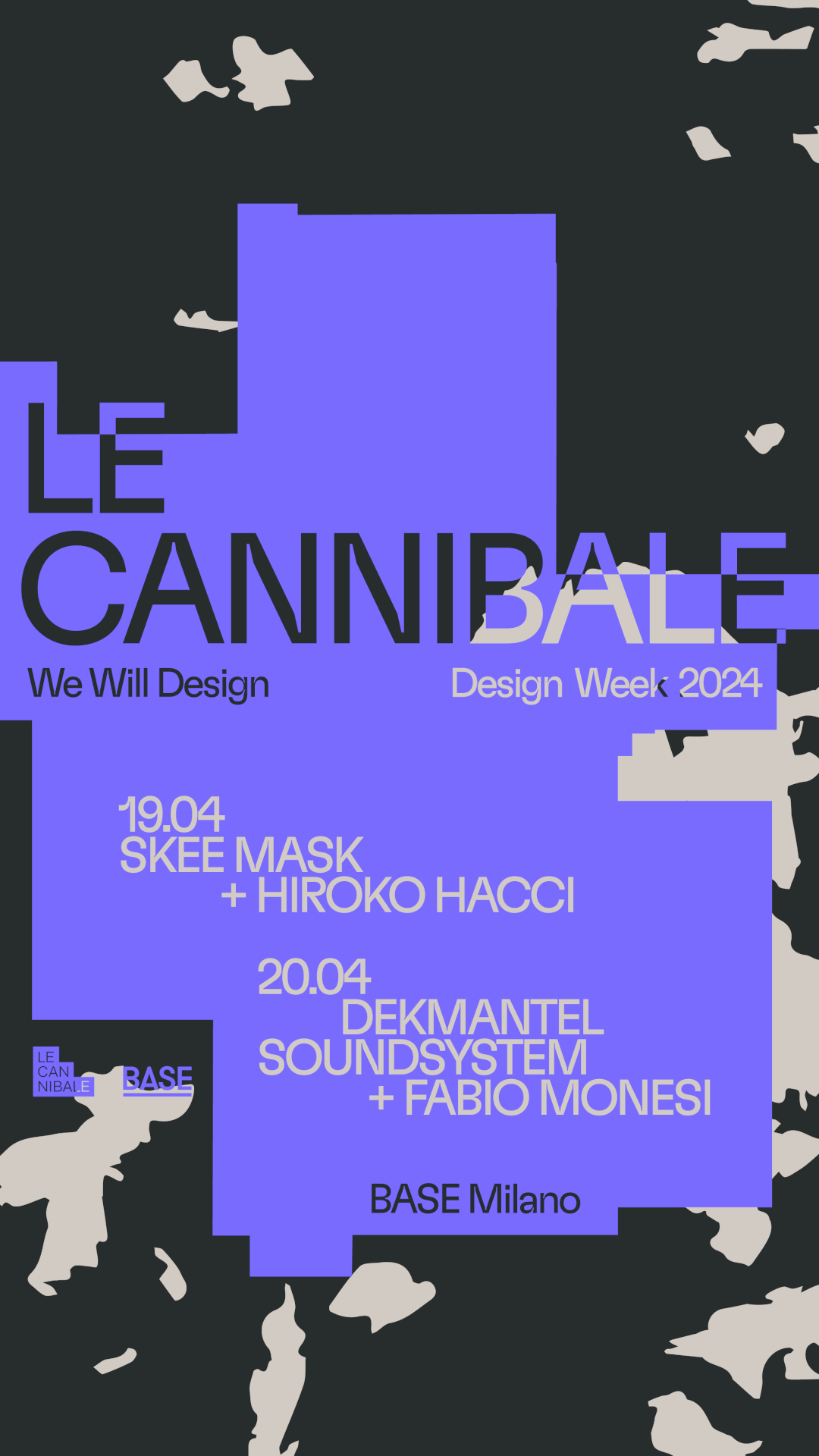 Le Cannibale We Will Design - Skee Mask, Hiroko Hacci - フライヤー裏
