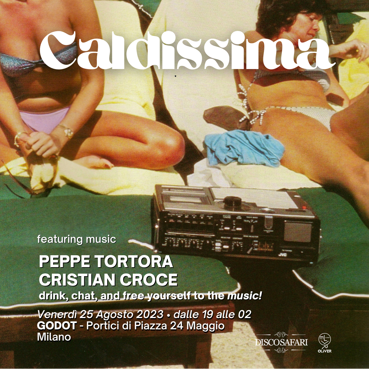 CALDISSIMA: Peppe Tortora + Cristian Croce - フライヤー表