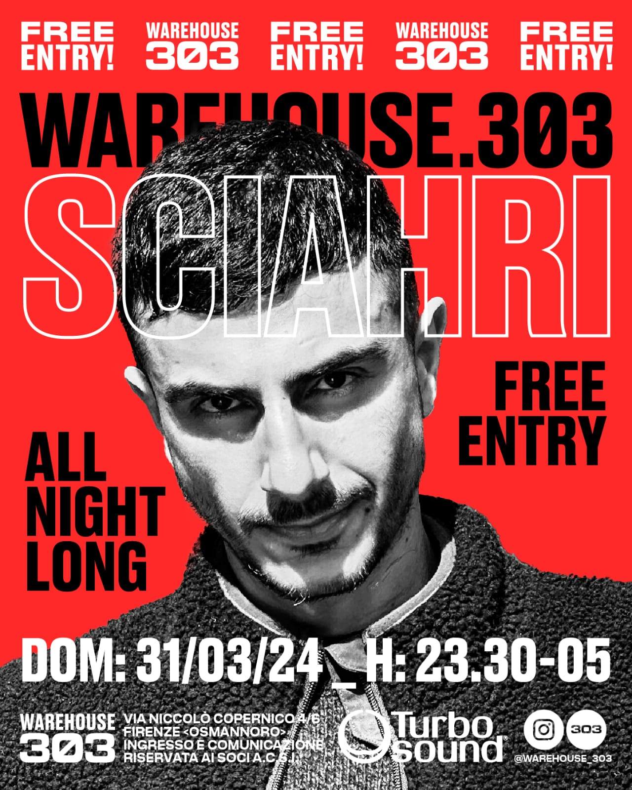 Warehouse303: Sciahri - All Night Long - Página frontal