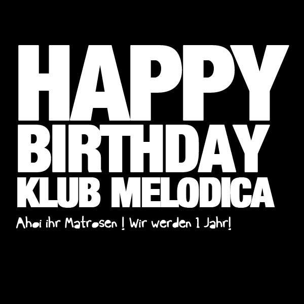 Klub Melodica Happy Birthday - フライヤー表