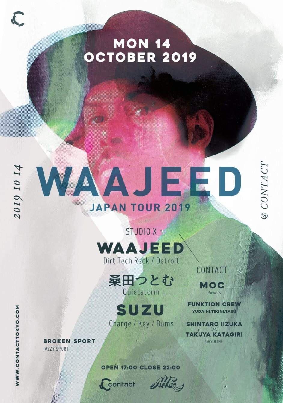 Waajeed Japan Tour 2019 - フライヤー表