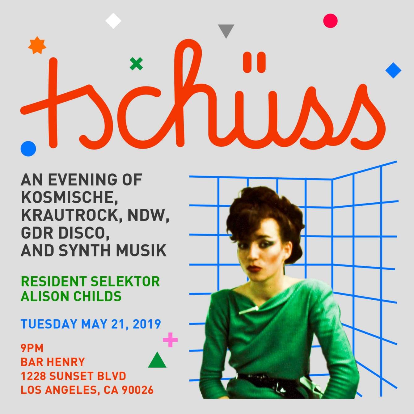 Tschüss! An Evening of Krautrock, Kosmische, NDW, GDR Disco, and Synth Musik - Página trasera