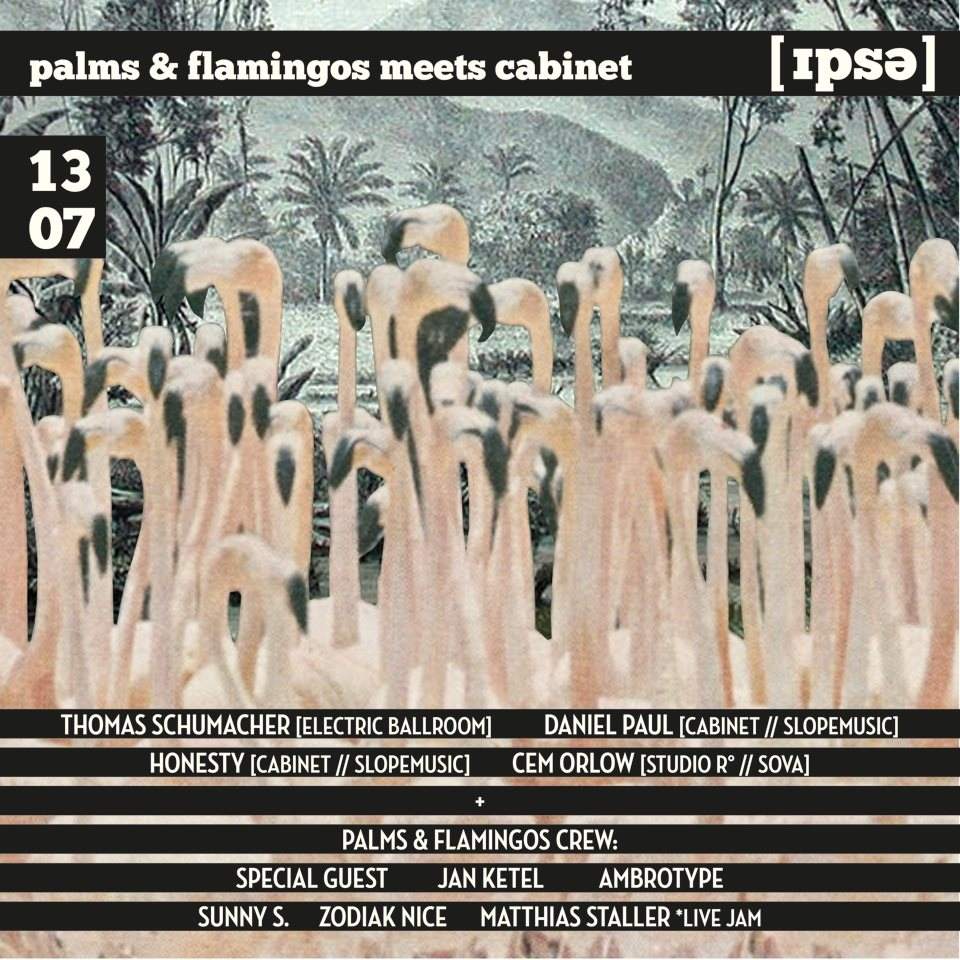 Palms & Flamingos Meets Cabinet with Thomas Schumacher, Daniel Paul & Special Guests.. - フライヤー表