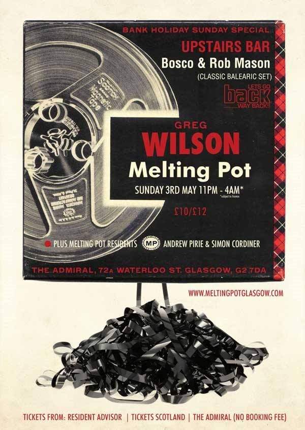 Melting Pot with Greg Wilson - May Day Bank Holiday Sunday Special - Página frontal
