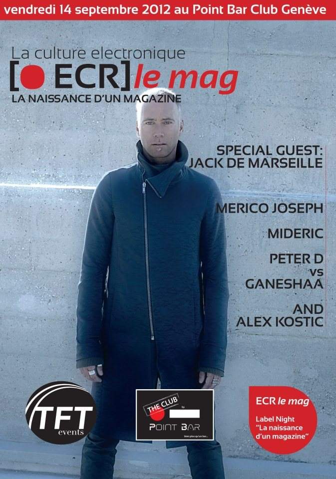 ECR Label Night with Jack de Marseille - フライヤー表