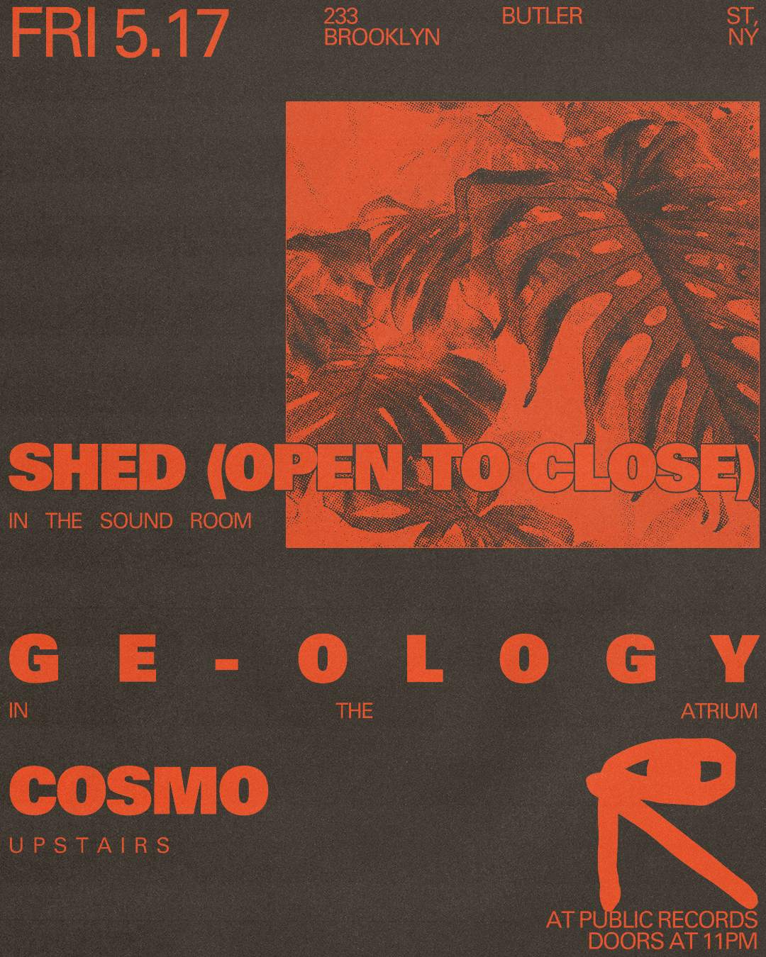 Shed (open to close) / Ge-ology / Cosmo - Página frontal