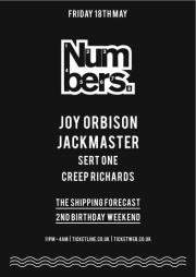 Shipping Forecast 2nd Birthday Joy Orbison, Jackmaster - フライヤー表