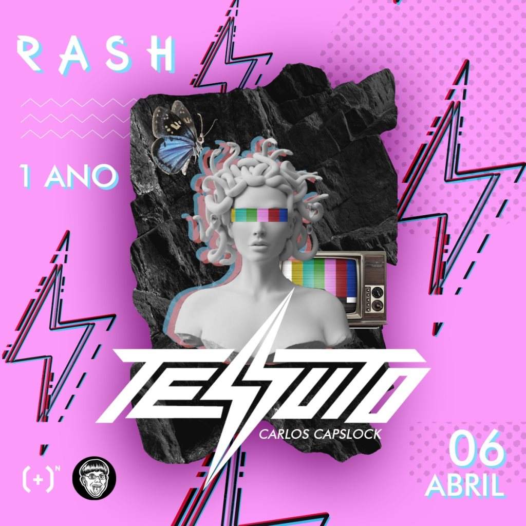 Rash // 1 Ano Convida Tessuto // Carlos Capslock - Página frontal