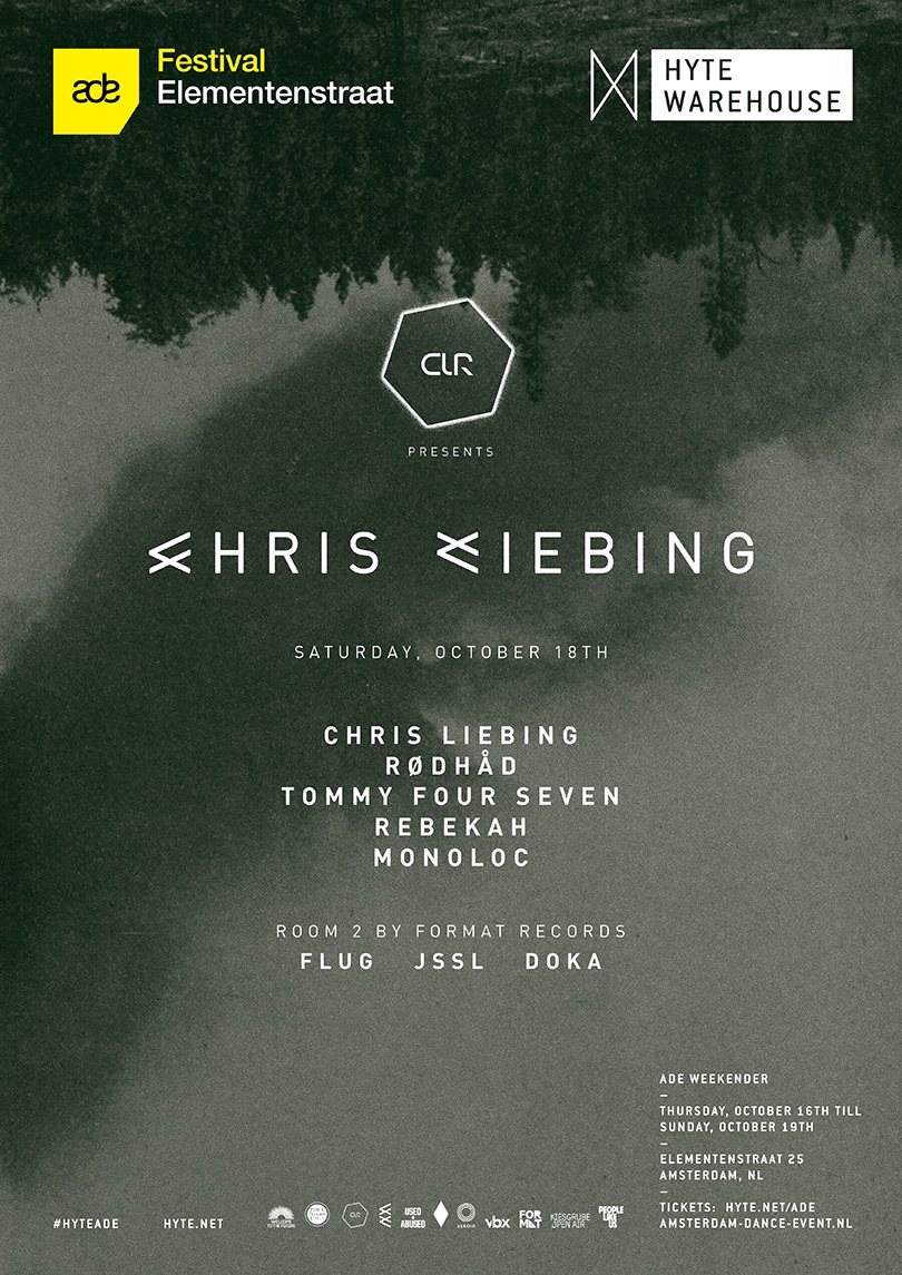 Hyte Warehouse: CLR presents Chris Liebing - フライヤー表