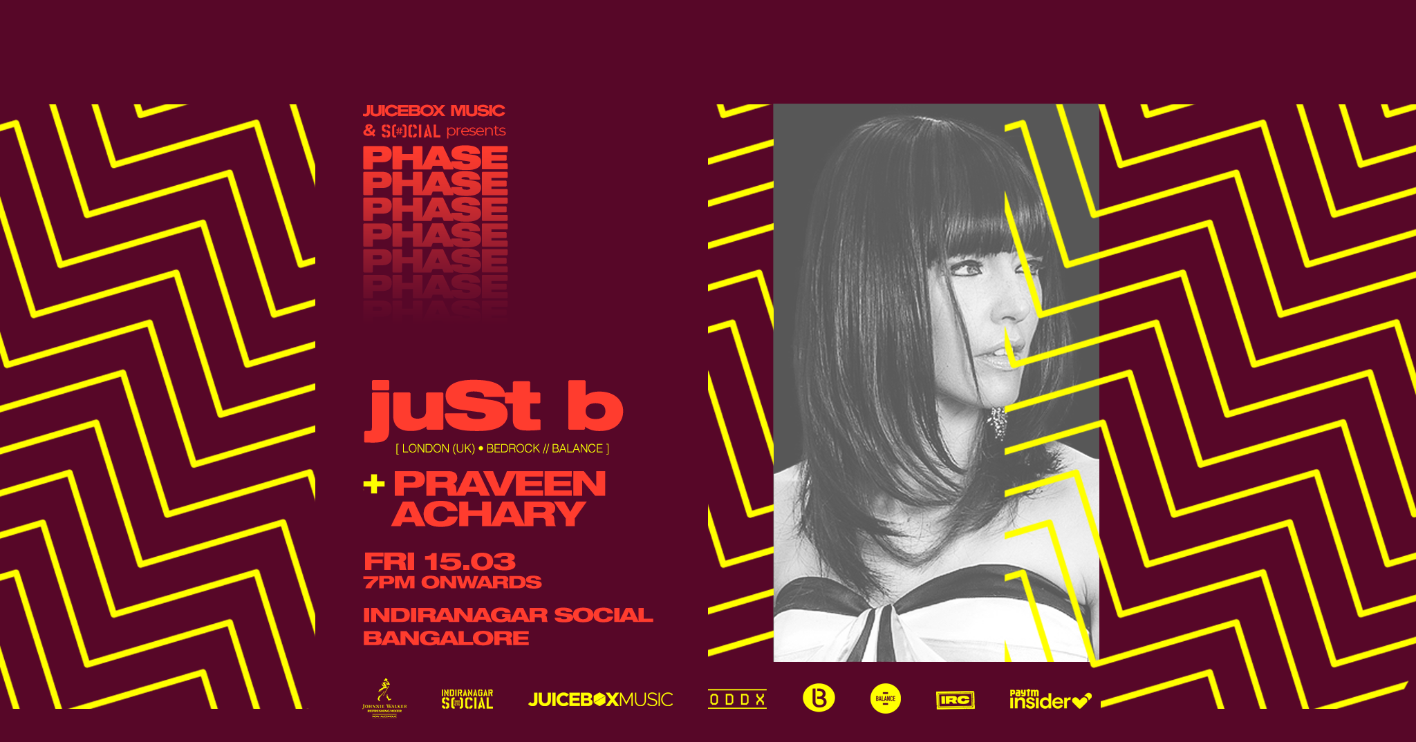 PHASE ft juSt b (UK) & Praveen Achary - Página frontal