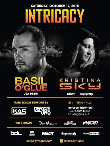 Intricacy presents Basil O'glue & Kristina Sky - Página frontal