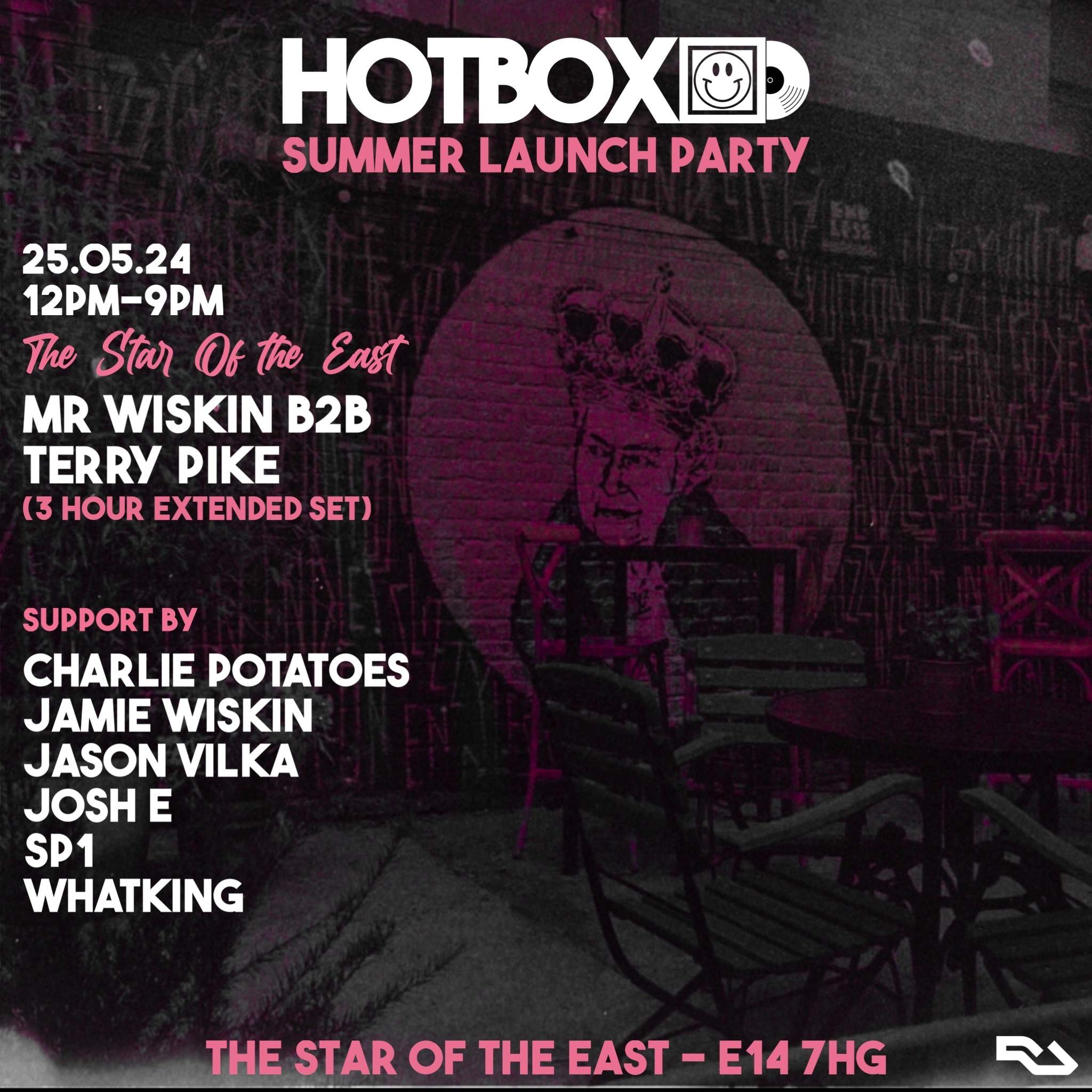 HOTBOX SUMMER LAUNCH PARTY & BRUNCH - The Star Of The East - フライヤー表