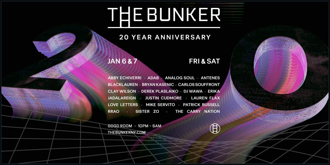 The Bunker 20 Year Anniversary - Página frontal