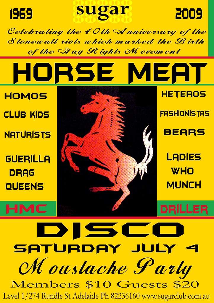 Horse Meat DiscoLive On The 40th Anniversary Of The Birth Of The Gay Rights Movement - Página frontal