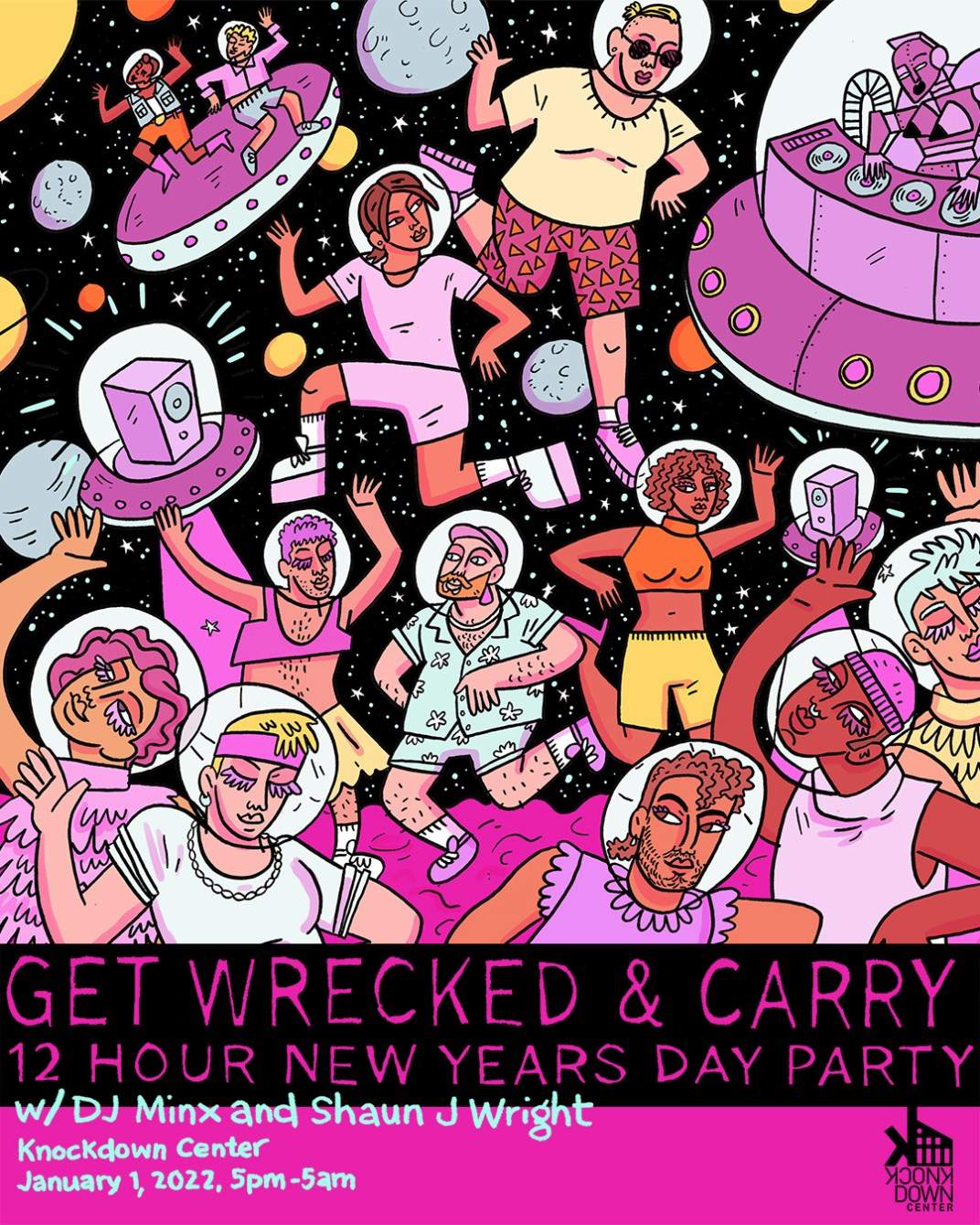 Get Wrecked & Carry New Years Day at Knockdown Center, New York