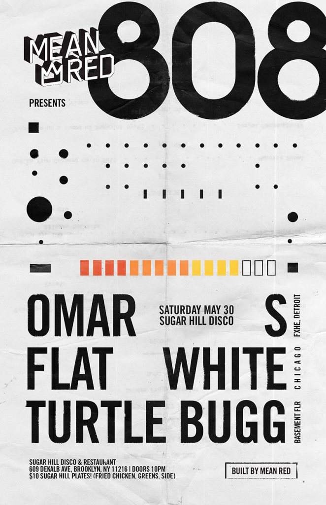 808 with Omar S, Flat White & Turtle Bugg - Página frontal