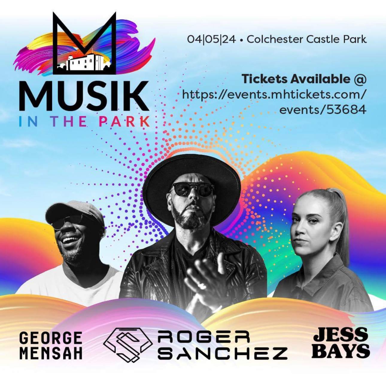 Musik In The Park - Colchester - フライヤー表