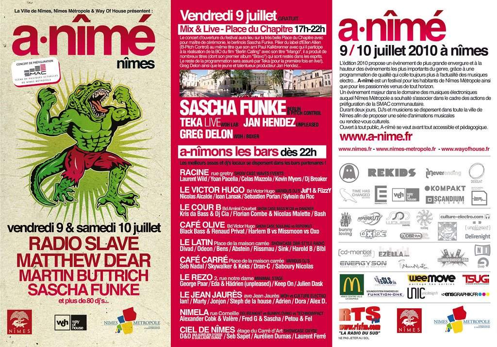Festival A-Nîmé: A-Nîmons Les Bars At Rézo - Página frontal