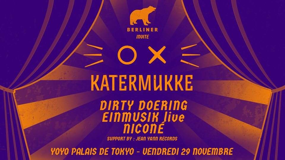 BERLINER Invite Katermukke with Dirty Doering, Einmusik (Live), Niconé, Jean Yann Records - Página frontal