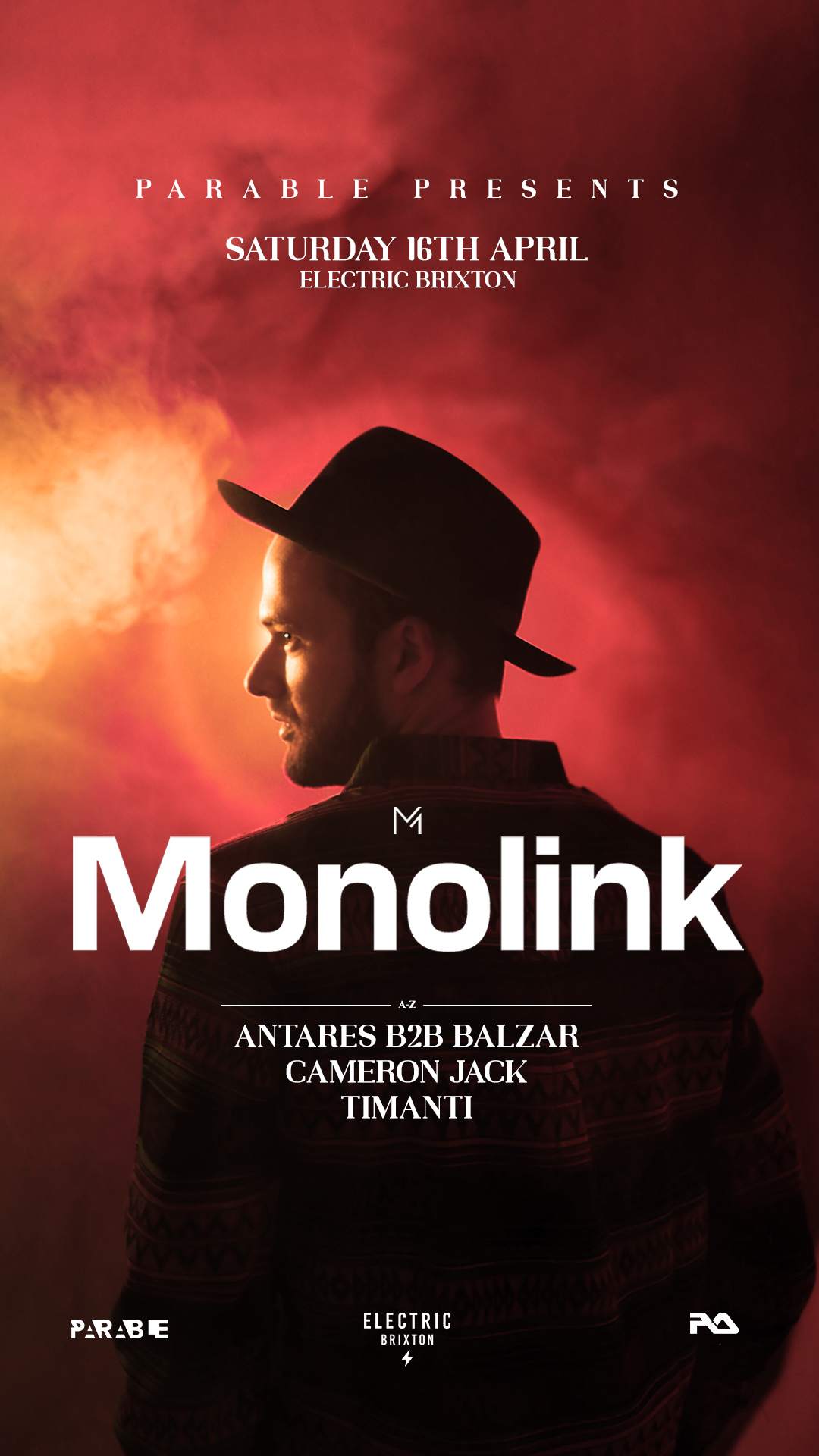 Parable presents: Monolink Live at Electric Brixton, London
