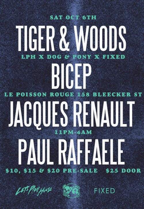 Tiger & Woods, Bicep, Jacques Renault, Paul Raffaele - Página frontal