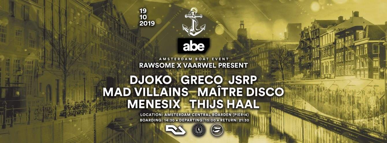 Rawsome X Vaarwel present Amsterdam Boat Event - フライヤー表