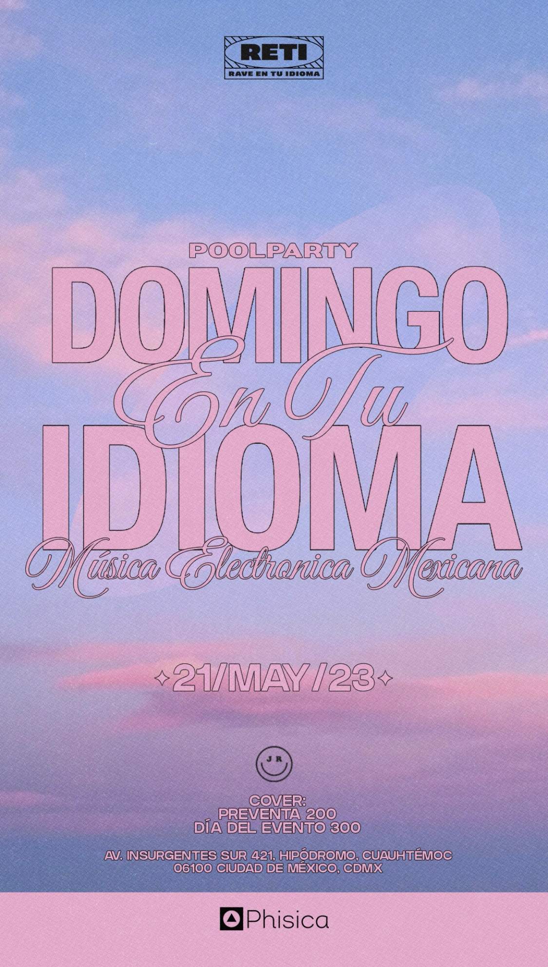 Domingo En Tu Idioma - フライヤー表