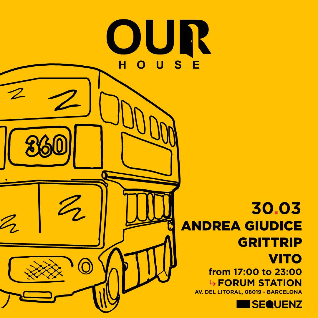 DAY PARTY Open Air BCN Forum Station: OUR HOUSE  - フライヤー表