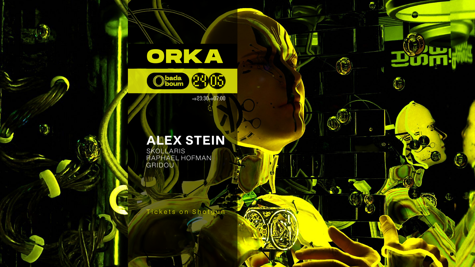 Club — ORKA: Alex Stein (+) Skollaris (+) Raphael Hofman (+) Gridou - フライヤー表