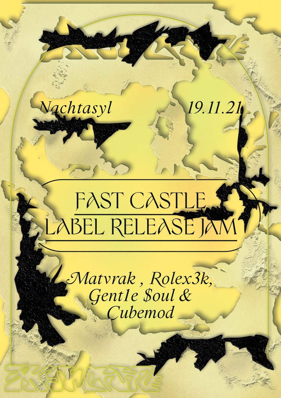 Fast Castle Label Release Jam - フライヤー表