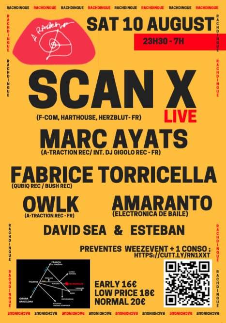 Scan X Live ! Marc Ayats, Fabrice Torricella, Owlk, Amaranto Residents - Página frontal