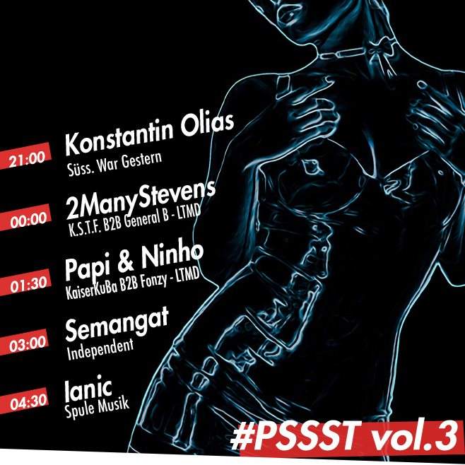 Pssst ! Less Talking More Dancing vol. 3 at Kaffee Burger, Berlin