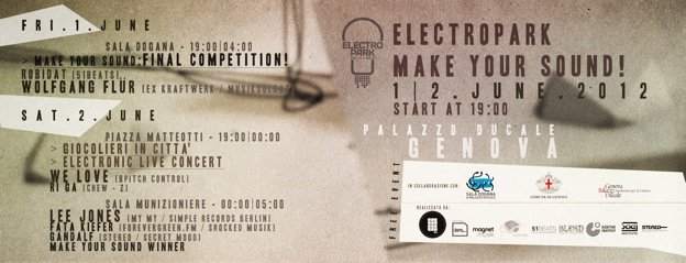 Electropark /Make Your sound - フライヤー裏