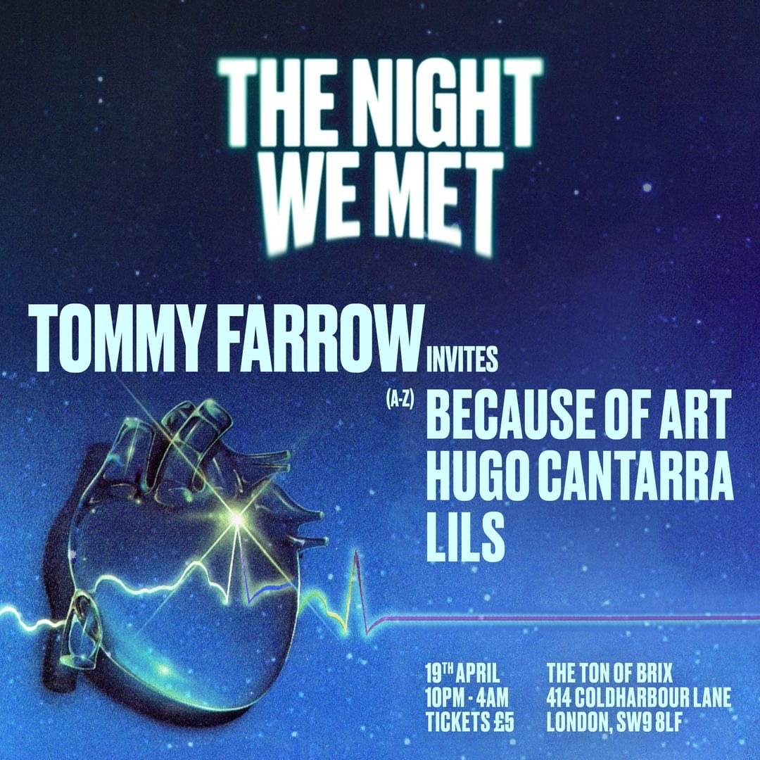 Tommy Farrow presents The Night We Met - Página frontal