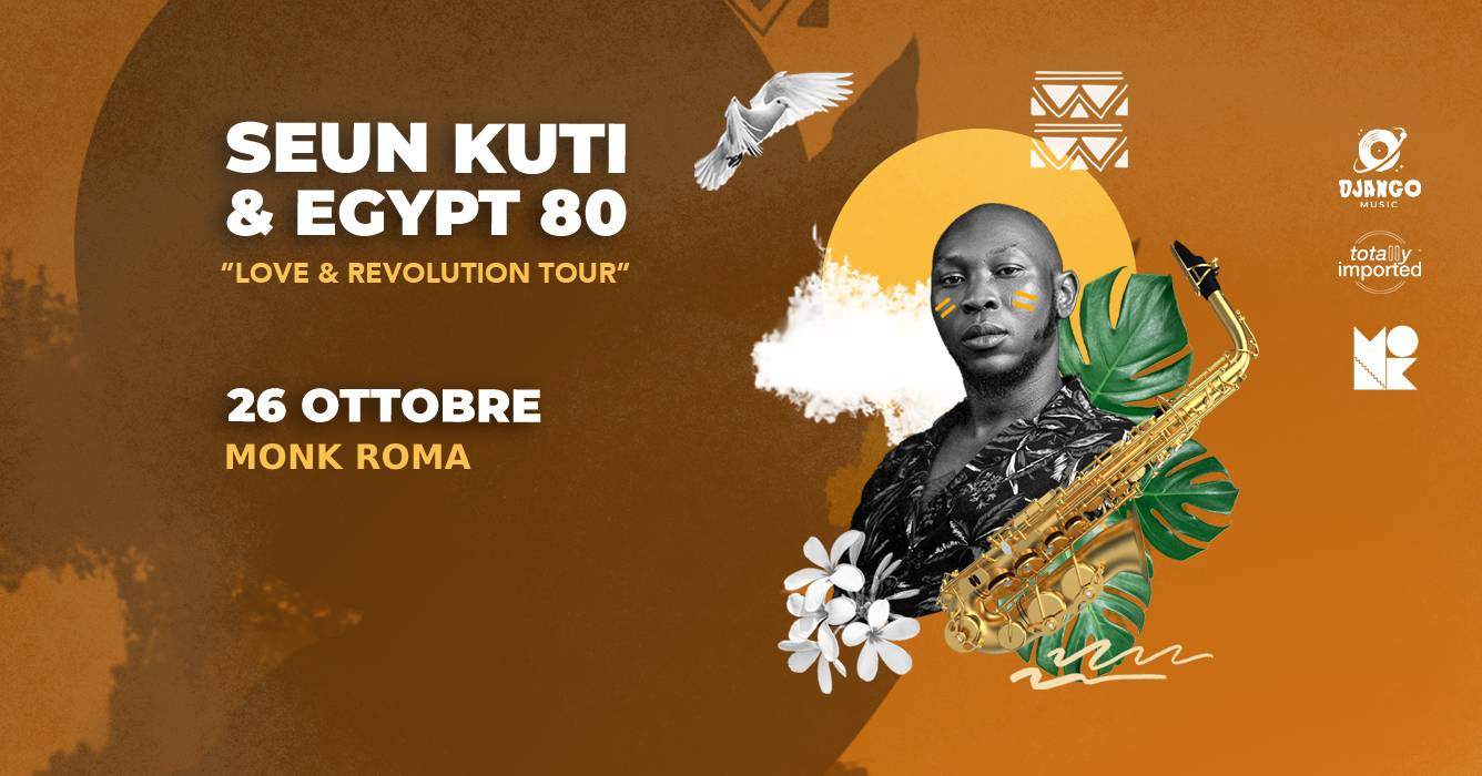 Seun Kuti & Egypt 80 live at MONK  Roma - Página frontal
