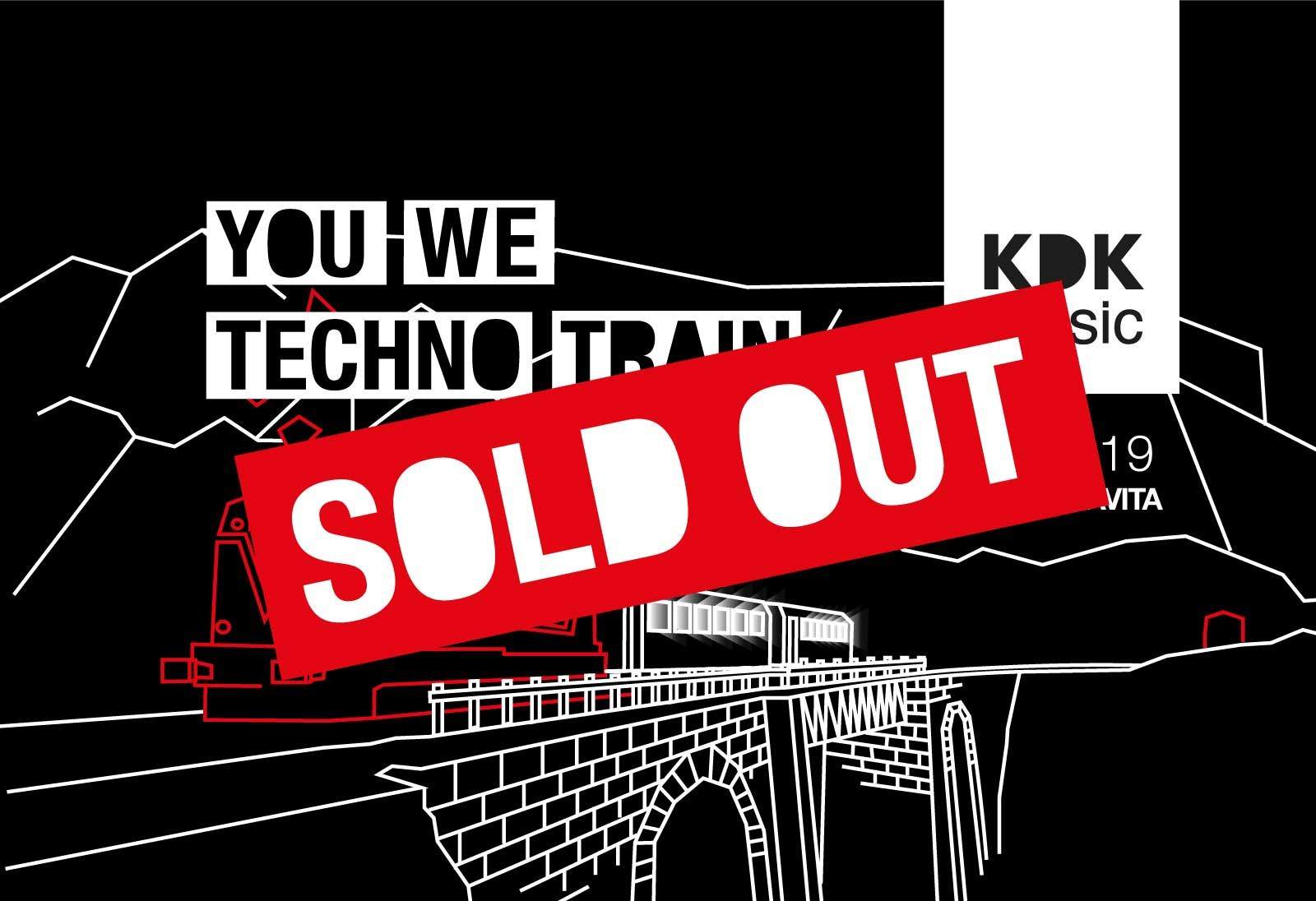 You We Techno Train - フライヤー表